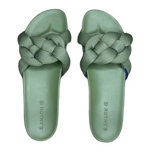 Rothy’s Green Bubble Slide Sandals size 7.5